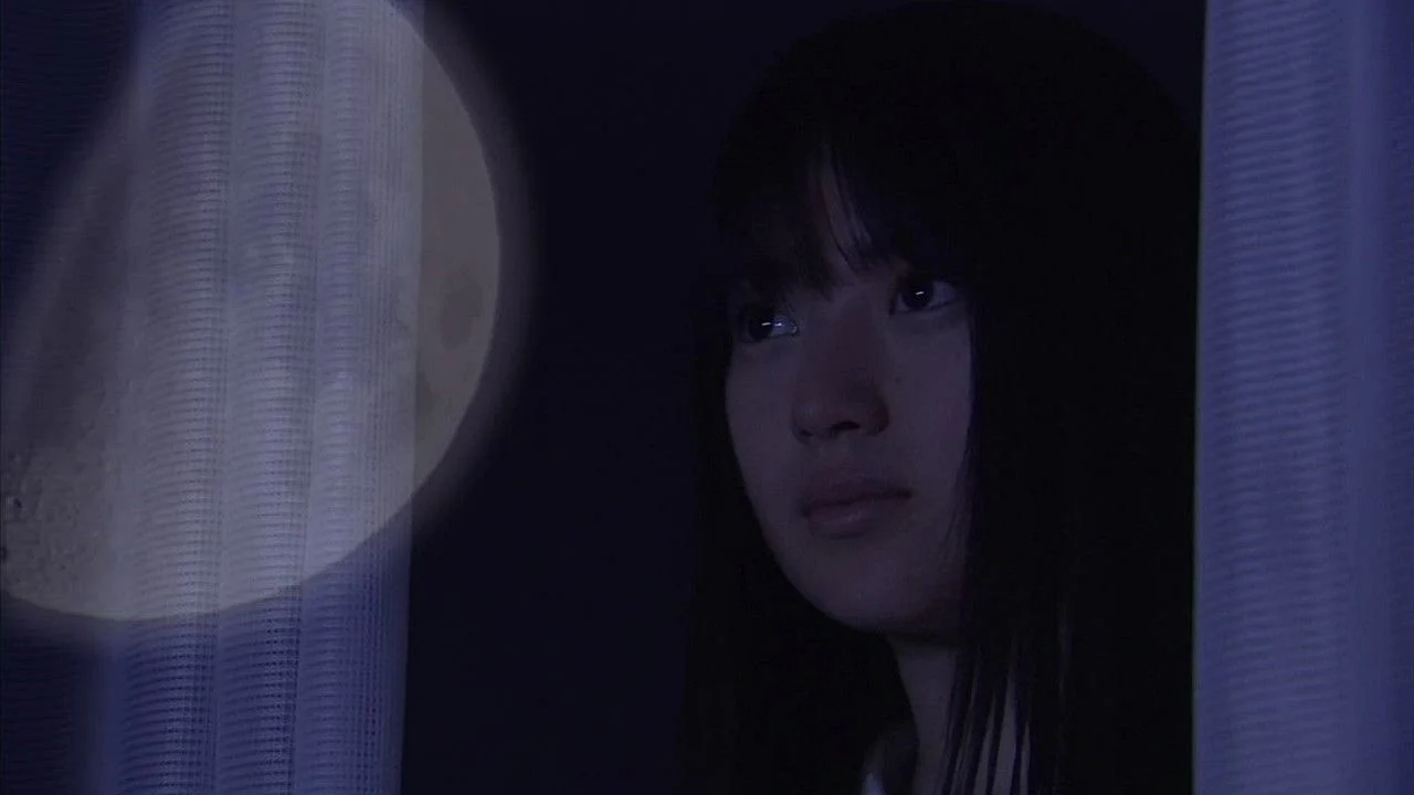 Looking Up at the Half-Moon backdrop