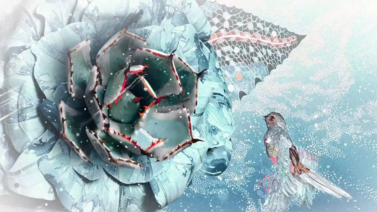 Oscar Wilde's the Nightingale and the Rose backdrop