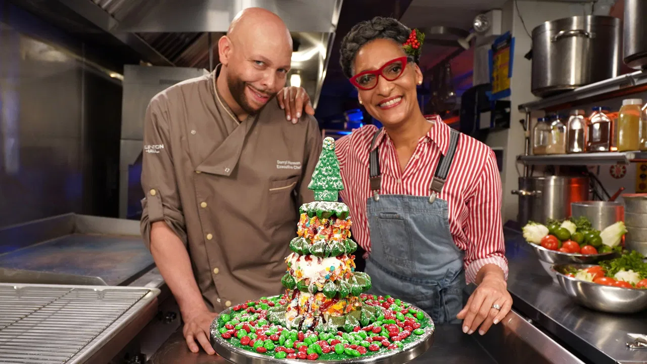 Christmas Chowdown backdrop