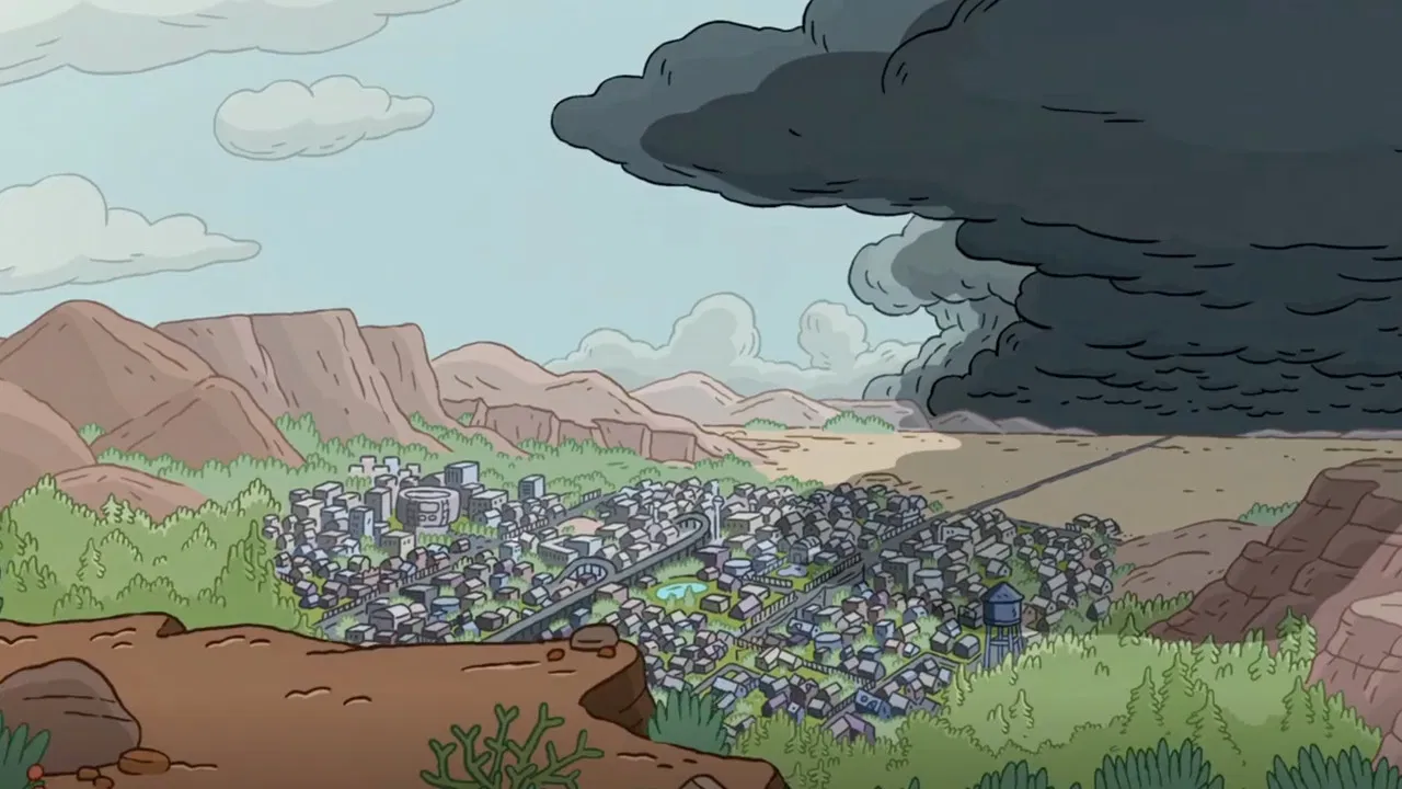 Clarence’s Stormy Sleepover backdrop