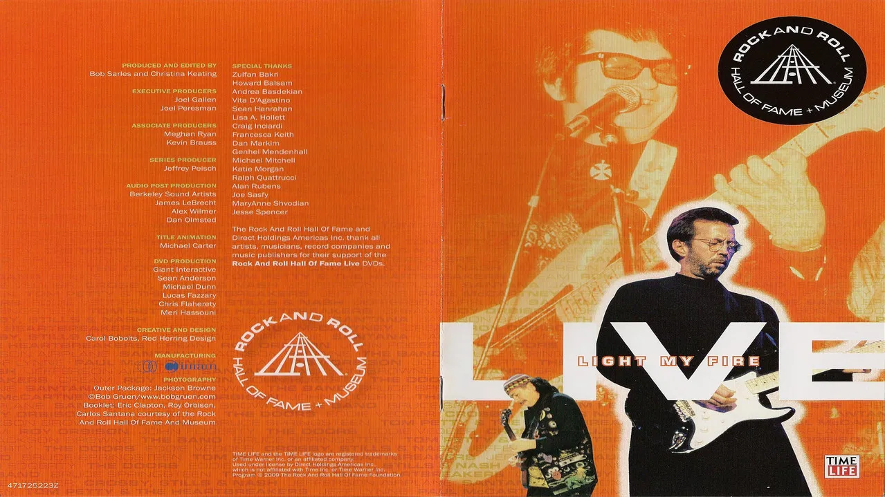 Rock and Roll Hall of Fame Live - Light My Fire backdrop