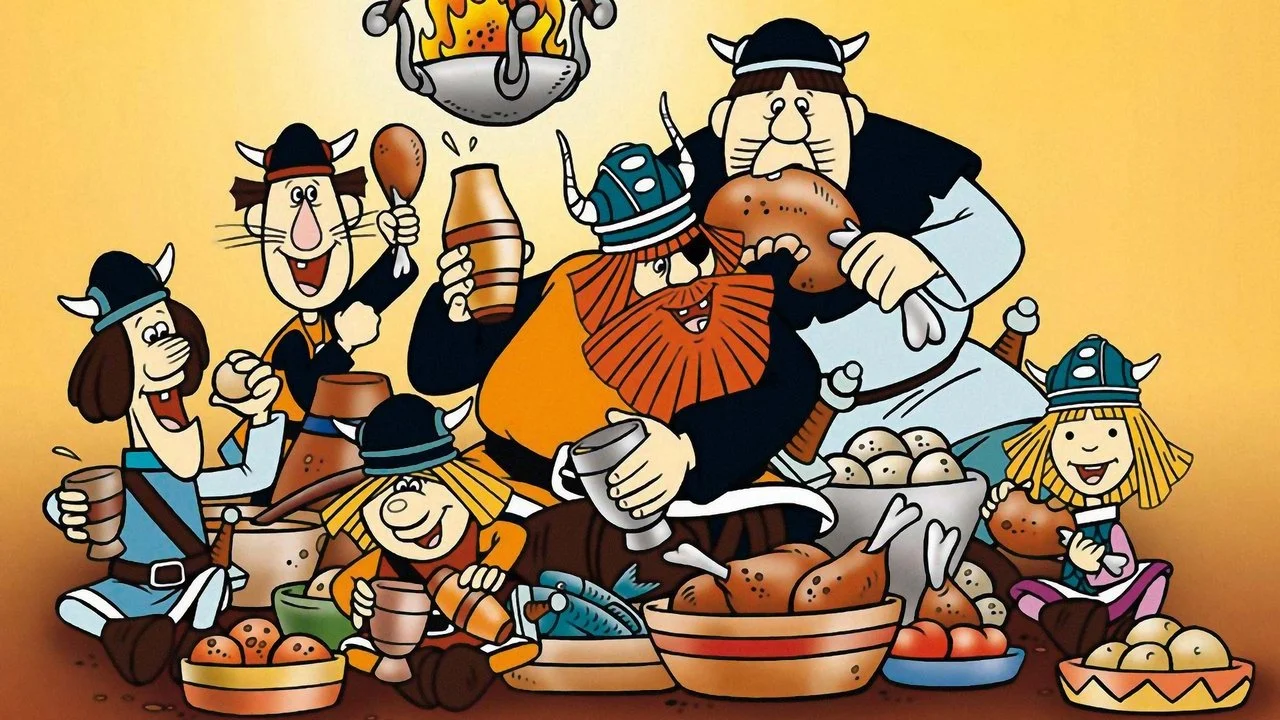 Vicky the Viking backdrop