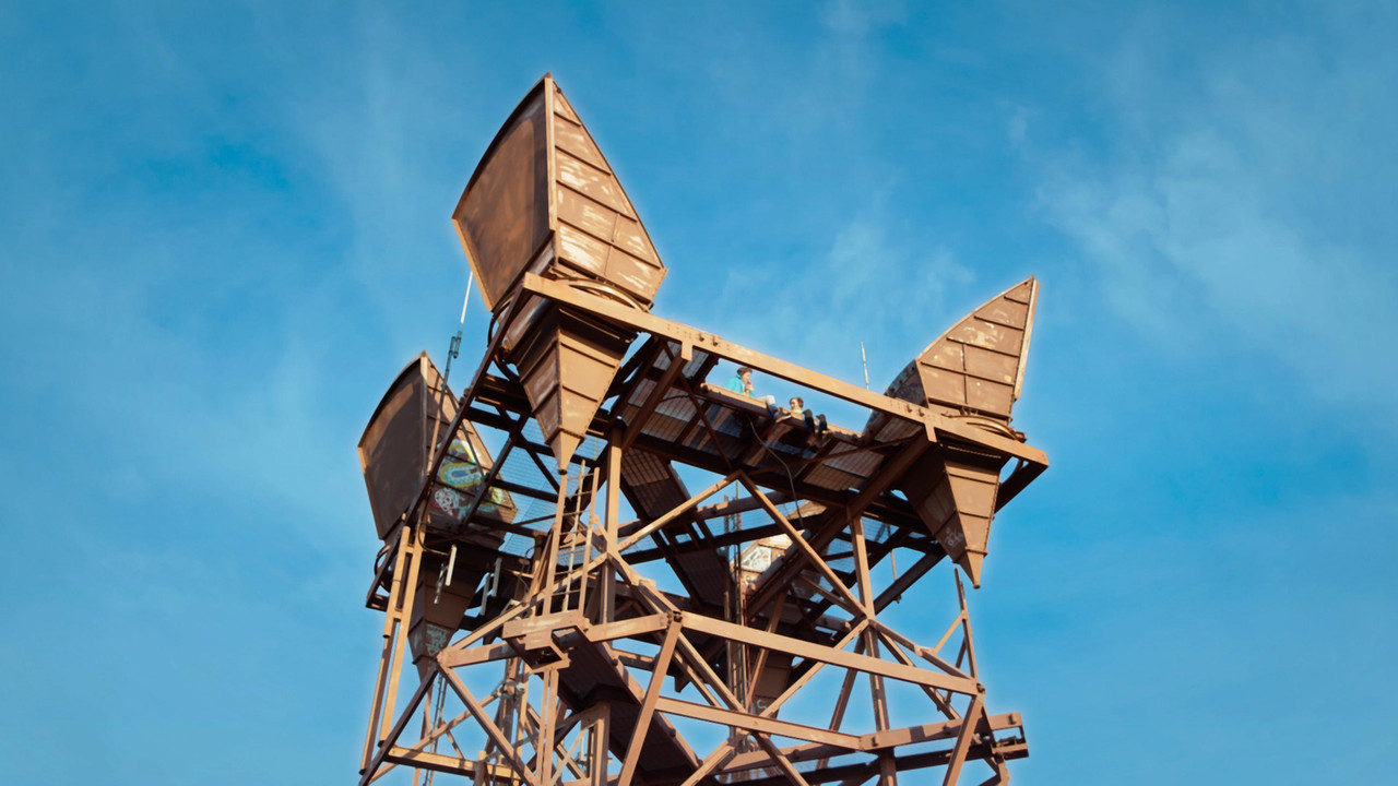 Space Waves backdrop