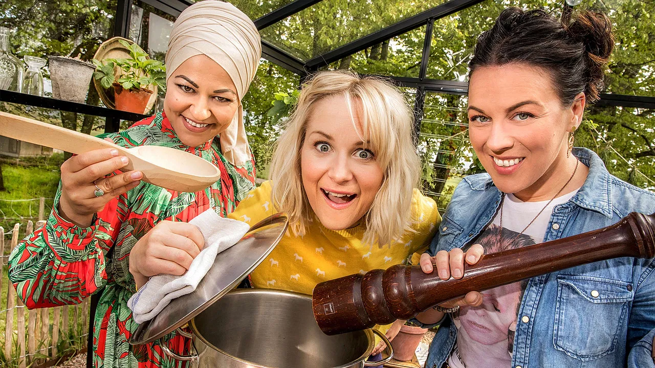 Timjan, tupp och tårta backdrop