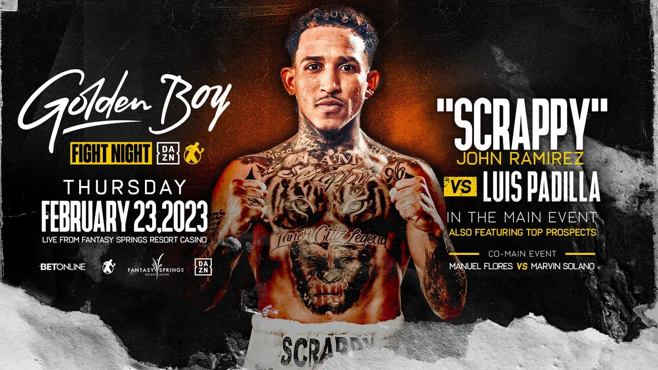 John Ramirez vs. Luis Padilla backdrop