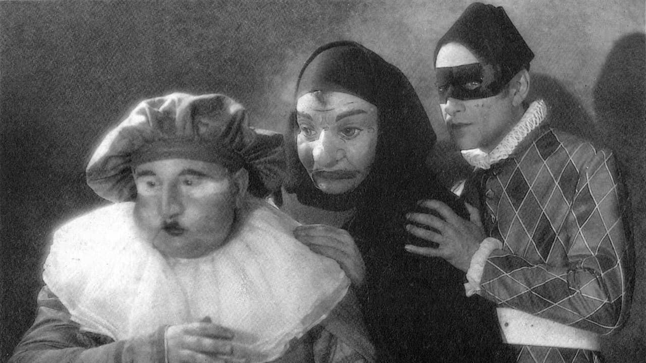 The Three Masks backdrop