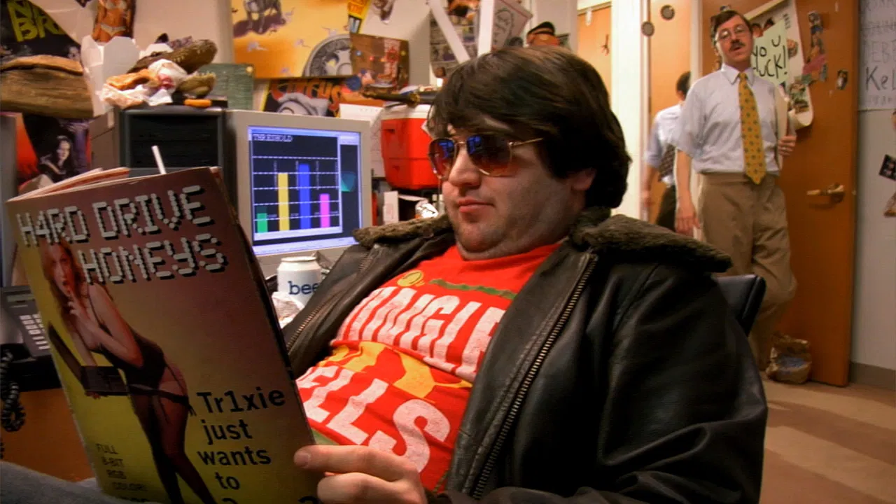 Fat Guy Stuck in Internet backdrop