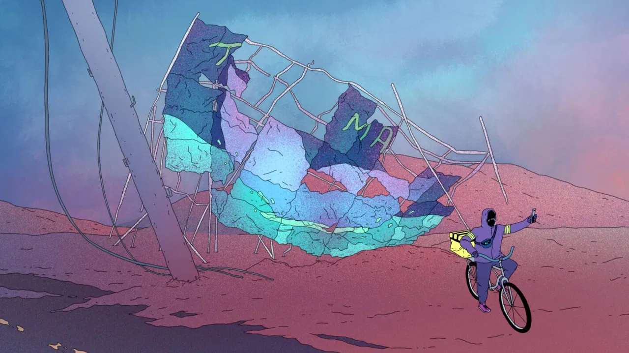 The World's After backdrop