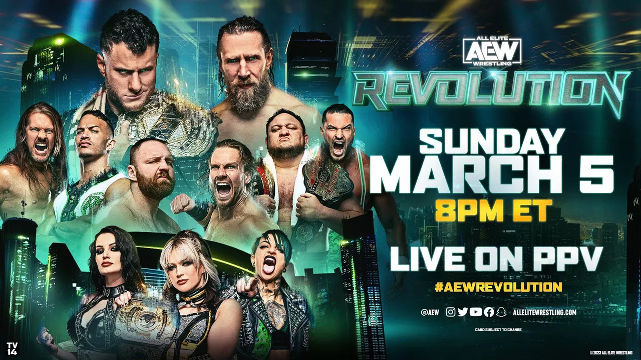 AEW Revolution 2023 backdrop