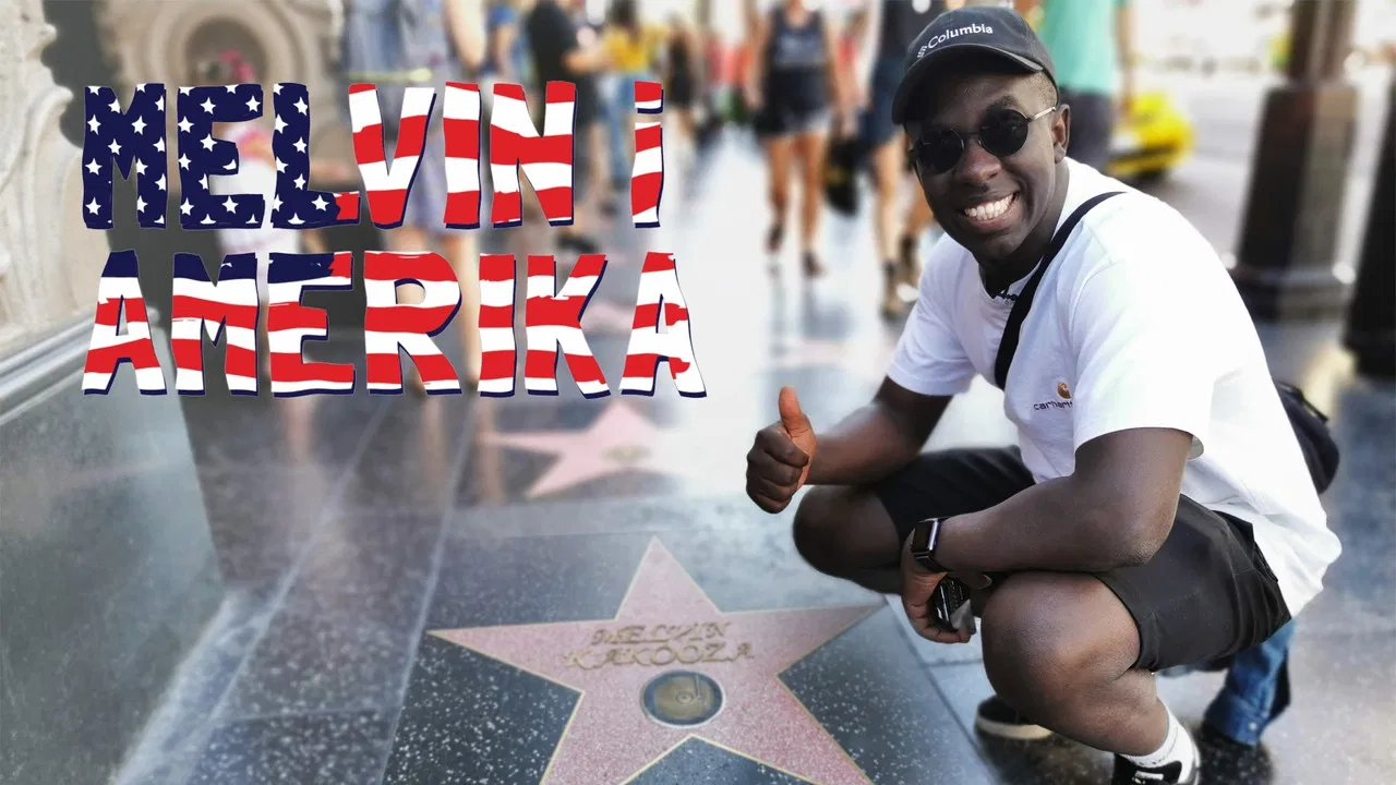 Melvin i Amerika backdrop