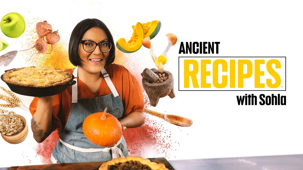 Ancient Recipes With Sohla backdrop