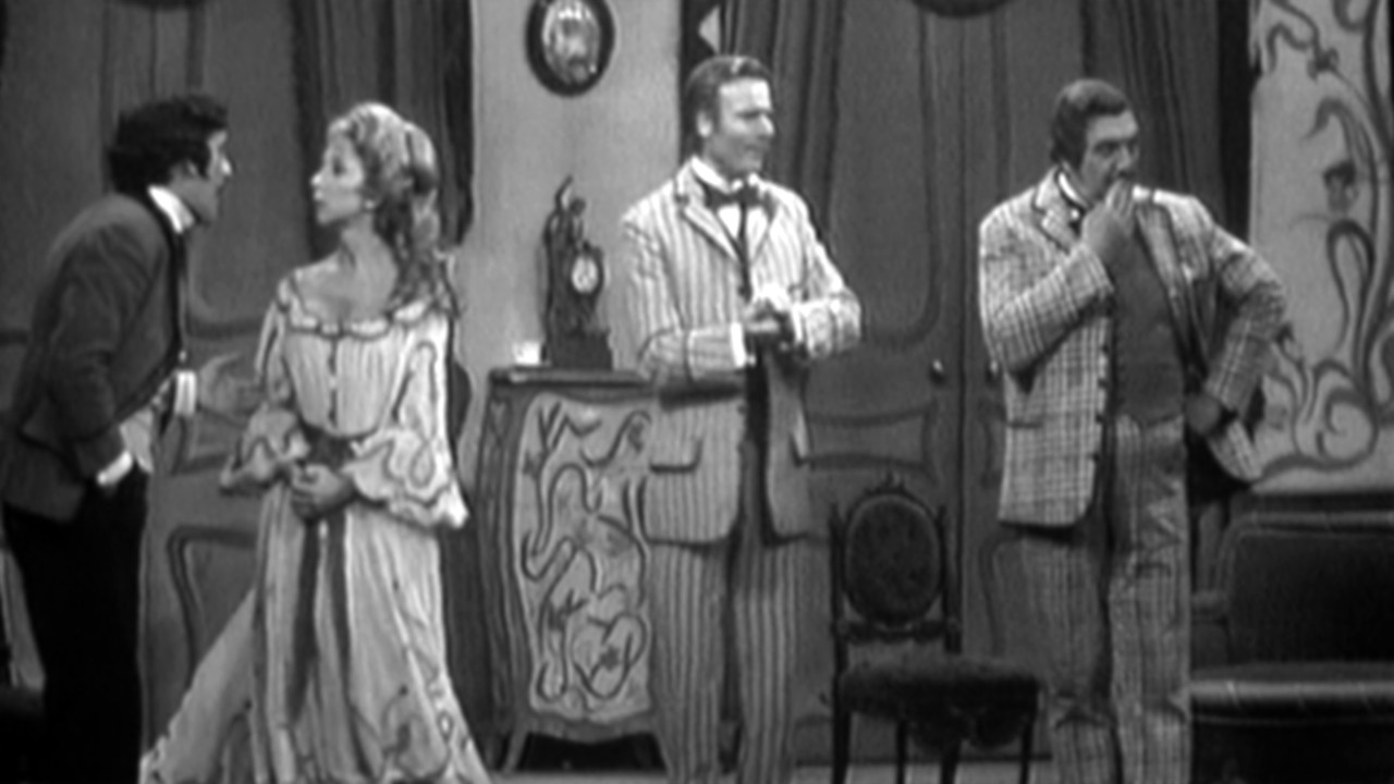 Un fil à la patte backdrop