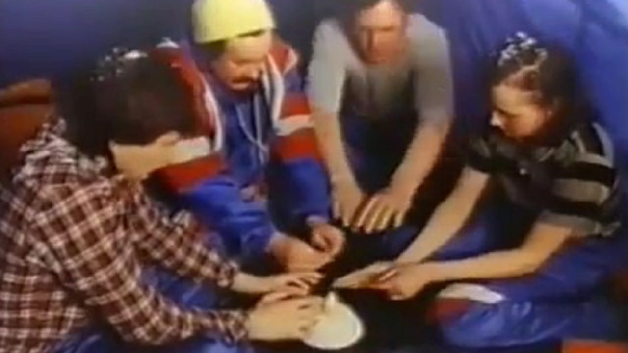 Party Races, or Rubbish on the March Snowdrifts backdrop