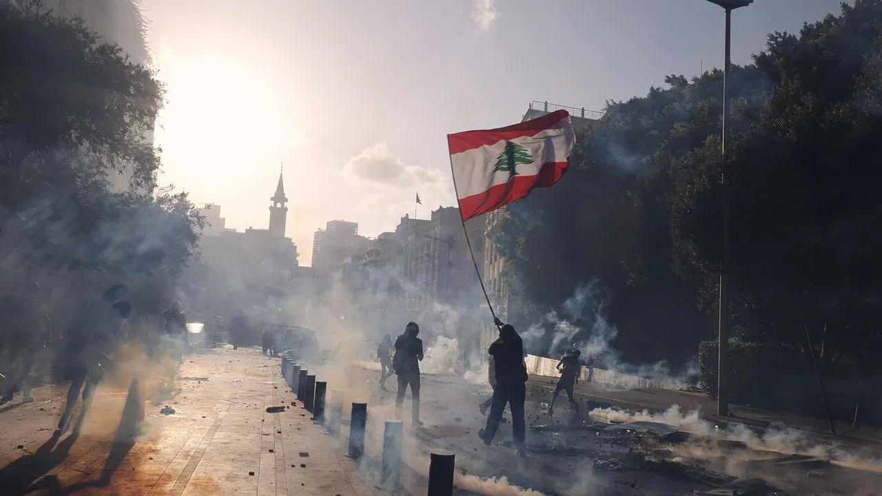 Dancing on the Edge of a Volcano backdrop