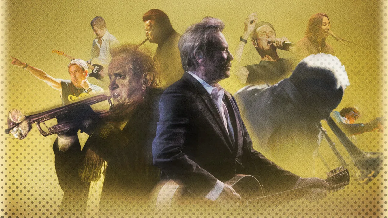 The Last Band on Stage backdrop