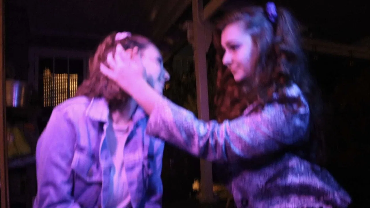 And She Was backdrop