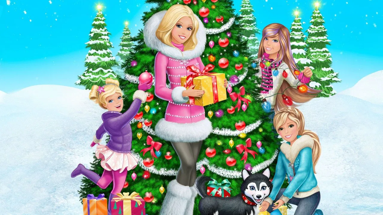 Barbie: A Perfect Christmas backdrop