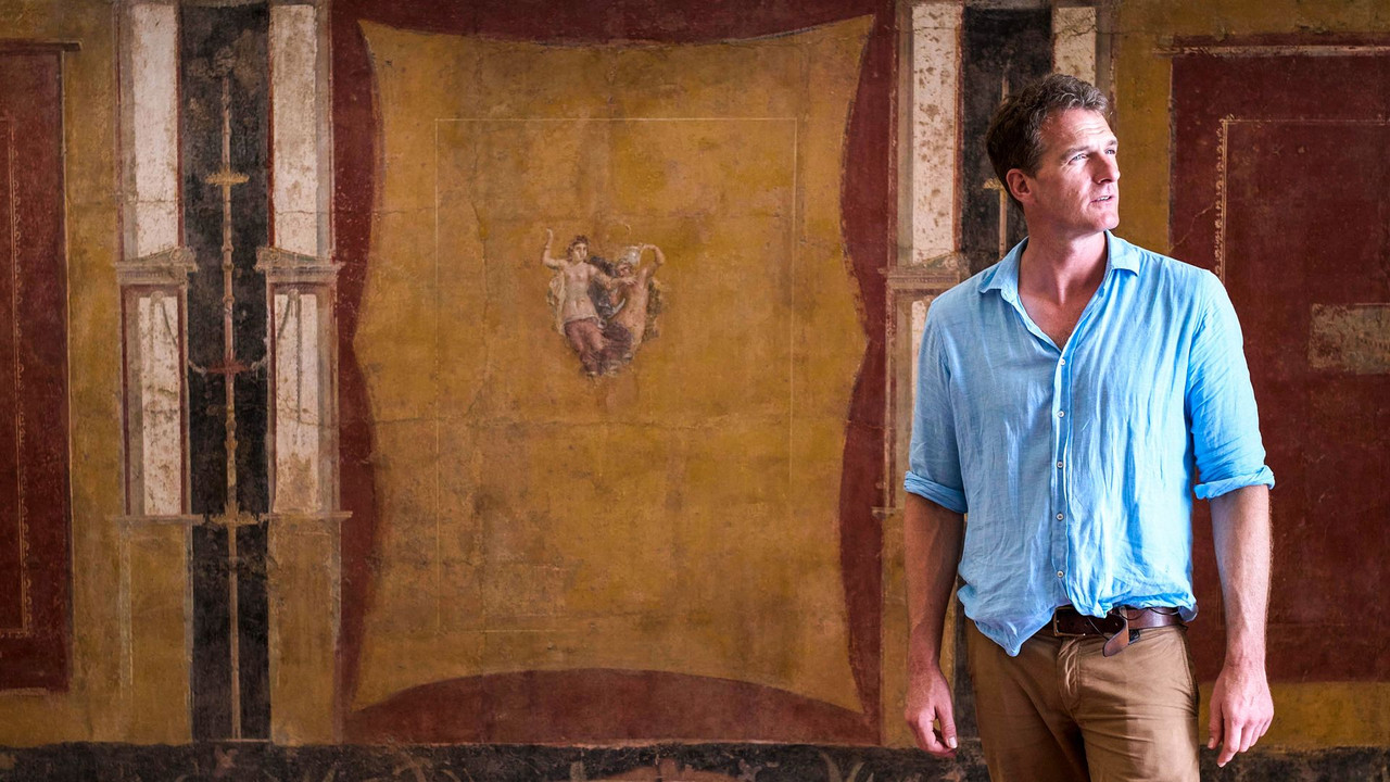 Pompeii: The Discovery with Dan Snow backdrop