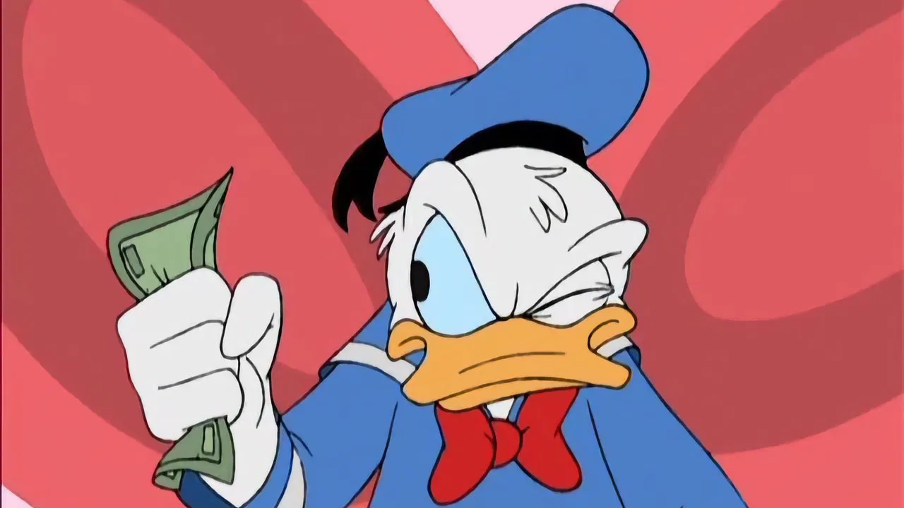 Donald's Valentine Dollar backdrop
