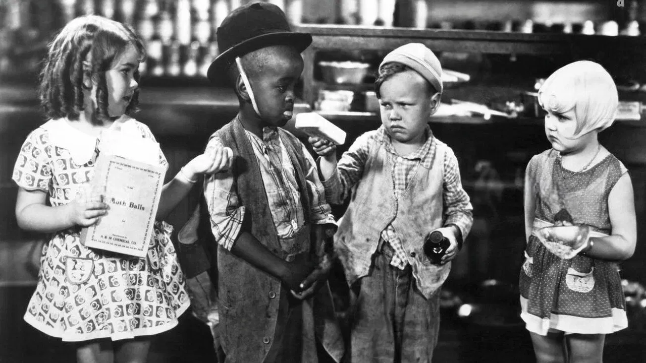 Helping Grandma backdrop