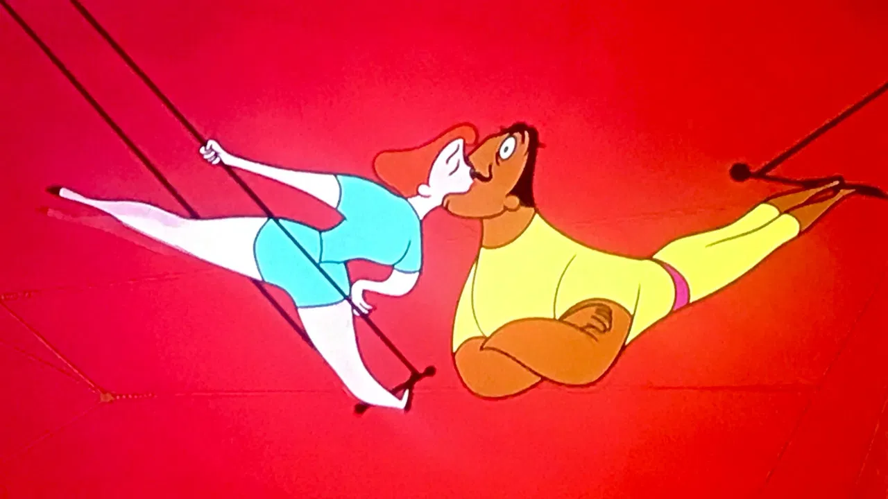 The Man on the Flying Trapeze backdrop