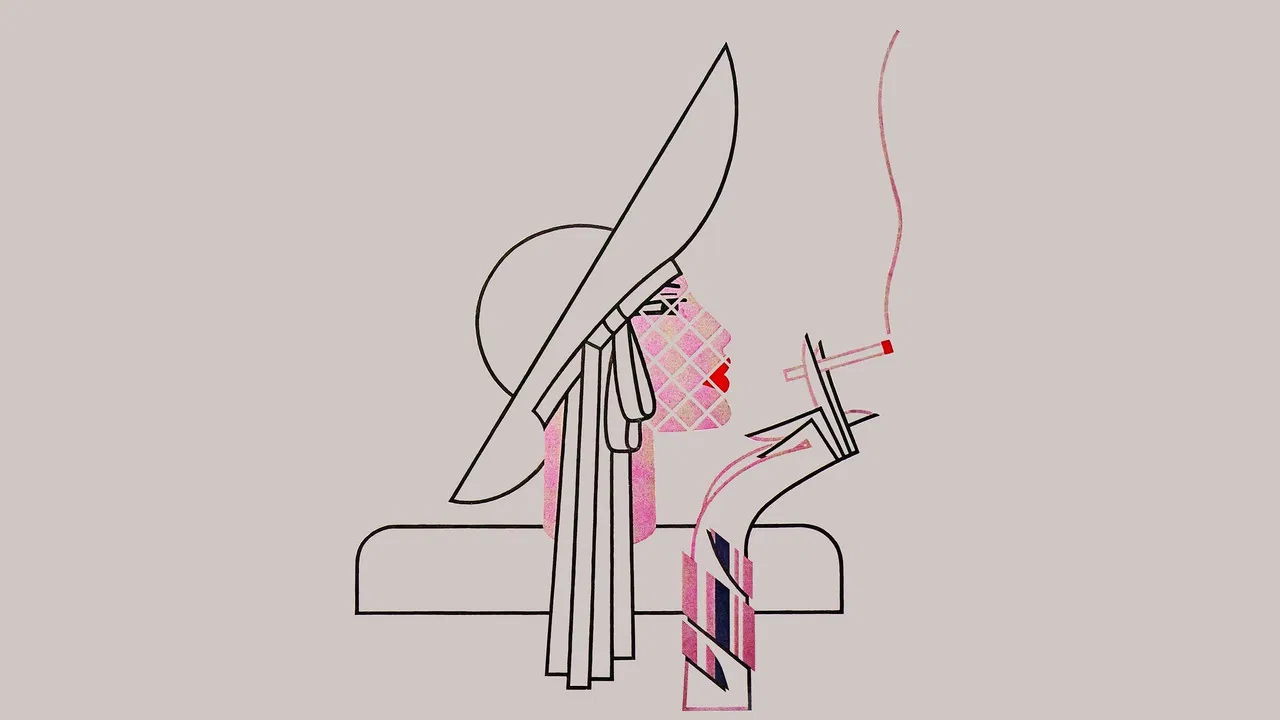 Plumas & Paetês backdrop