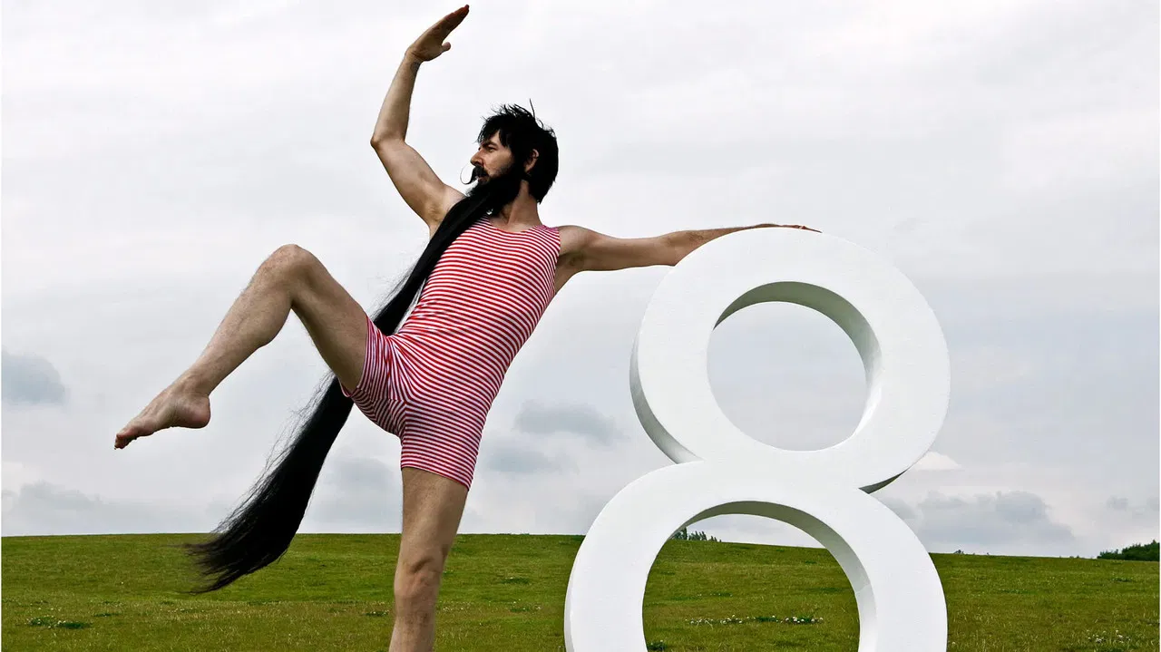 Skæg med tal backdrop