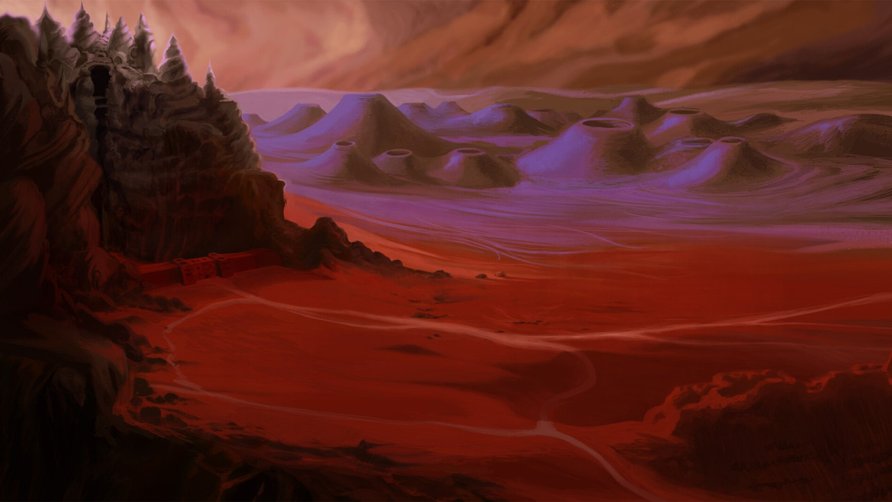 La Reine et la Statue backdrop