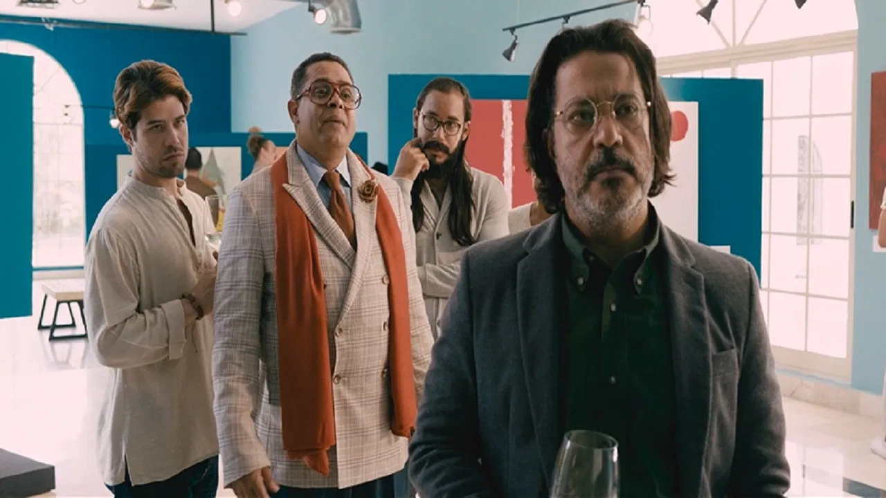 El vendedor de arte backdrop