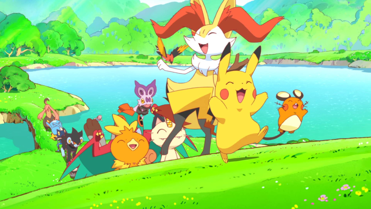 Pikachu and the Pokémon Music Squad backdrop