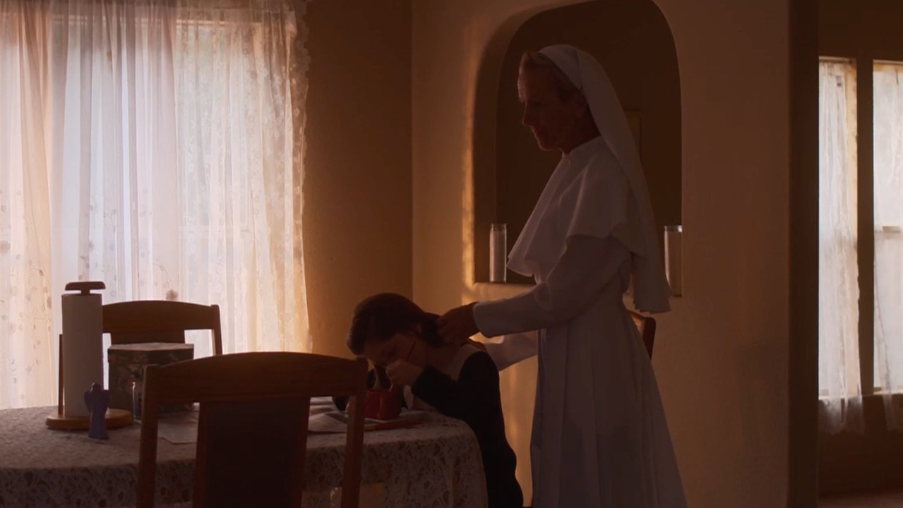 A Dark Haired Girl backdrop