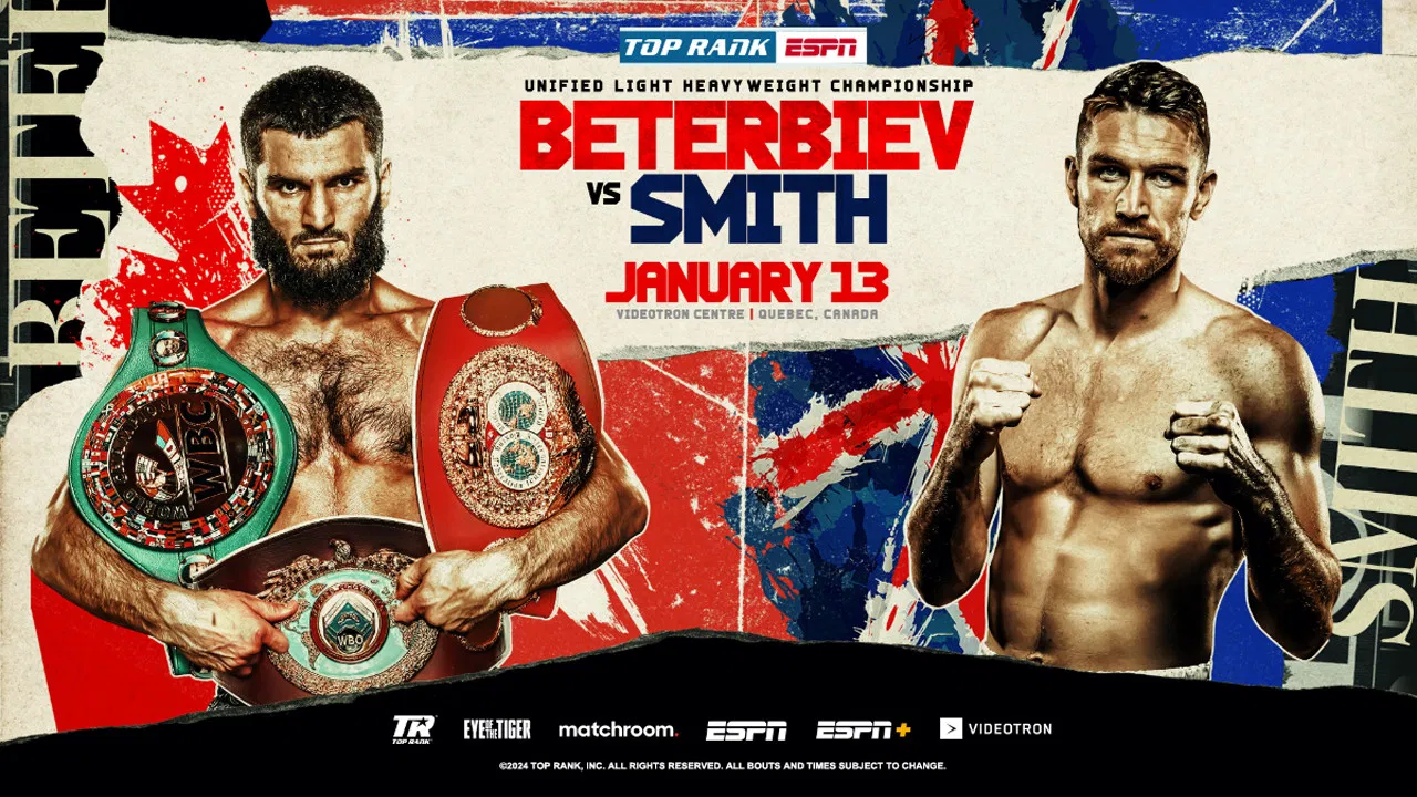 Artur Beterbiev vs. Callum Smith backdrop