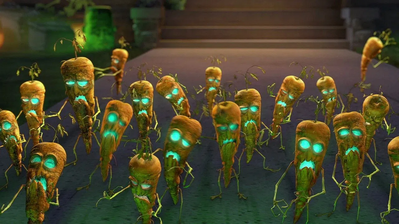 Night of the Living Carrots backdrop