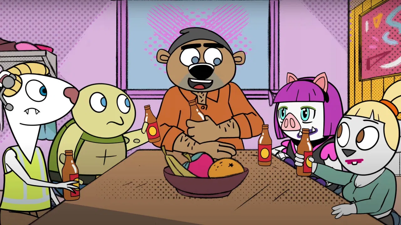 Kallion eläimet backdrop