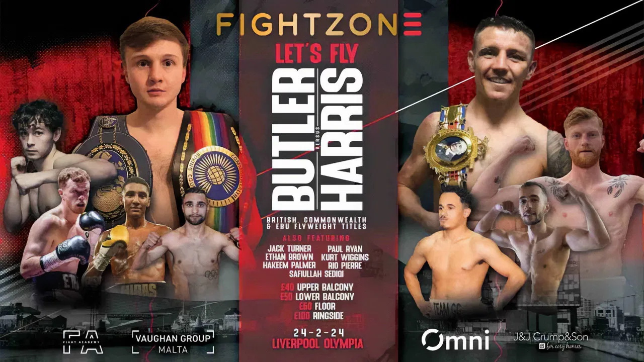 Connor Butler vs. Jay Harris backdrop