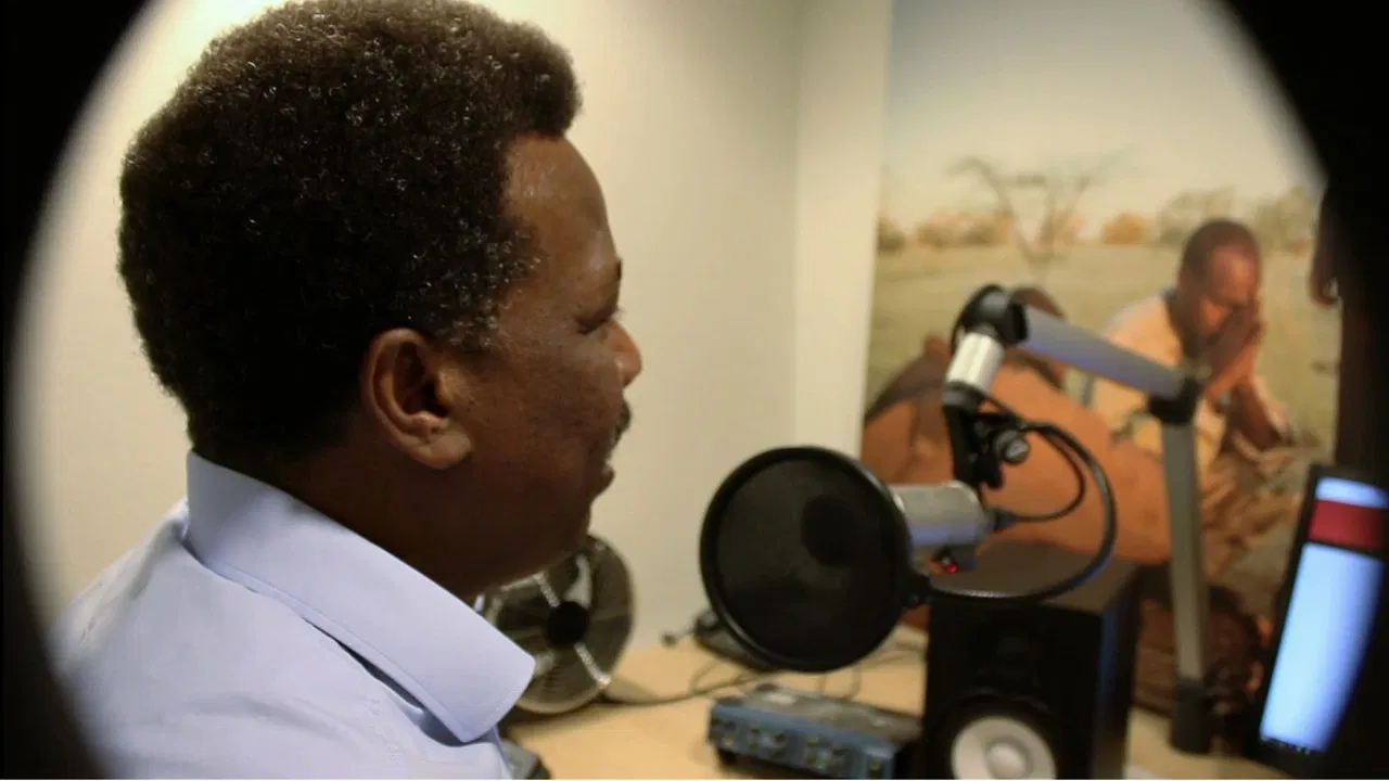 Lifesaving Radio Dabanga backdrop