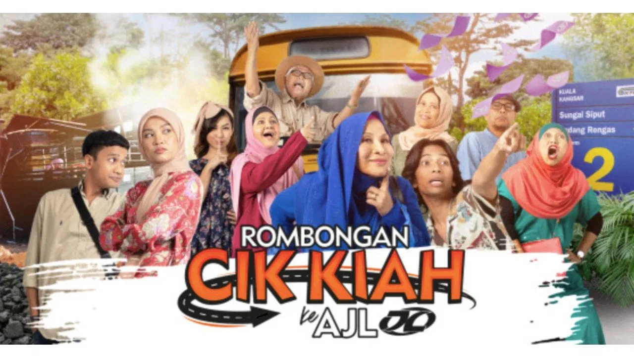 Rombongan Cik Kiah ke AJL backdrop