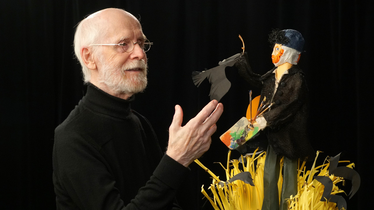 The Paper Man backdrop