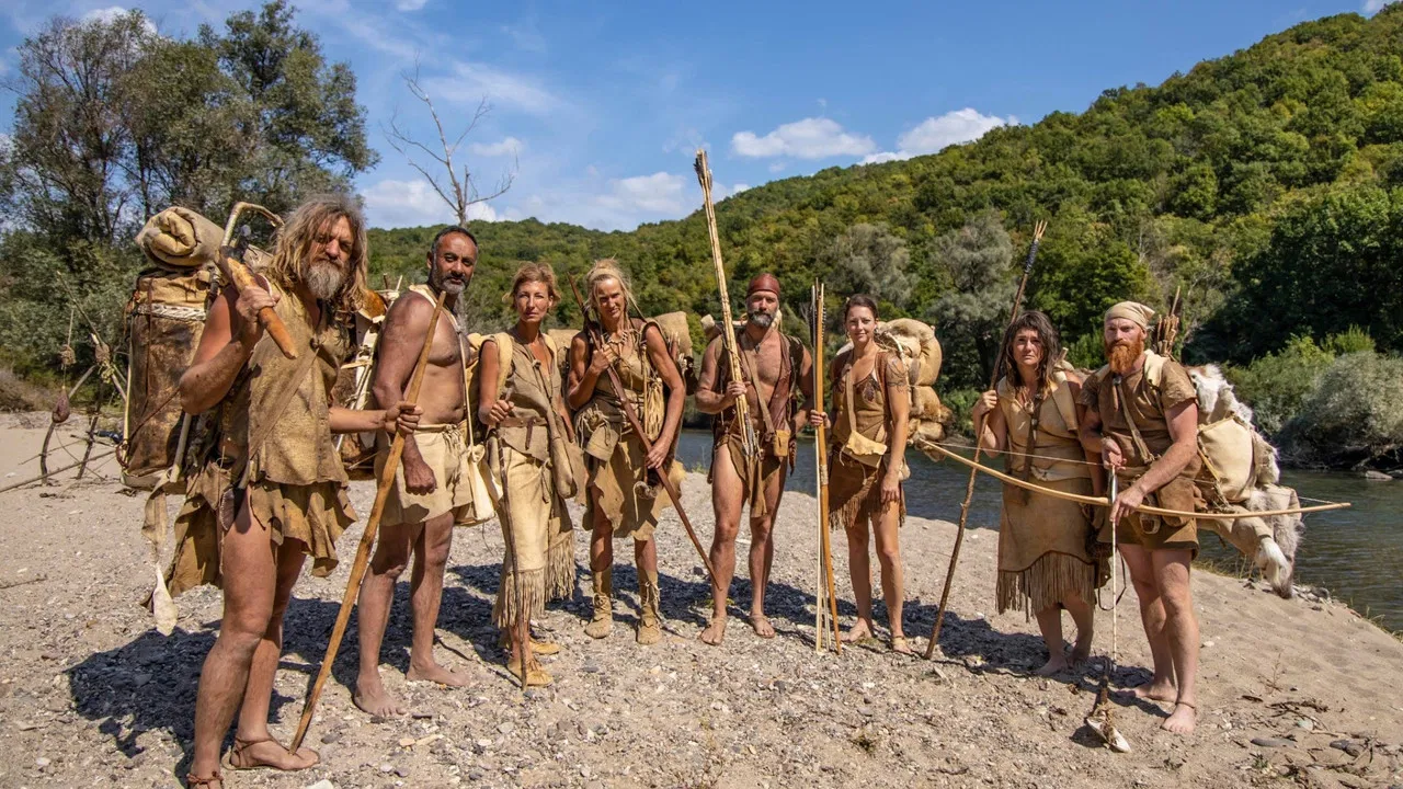 Retour à l'âge de pierre backdrop