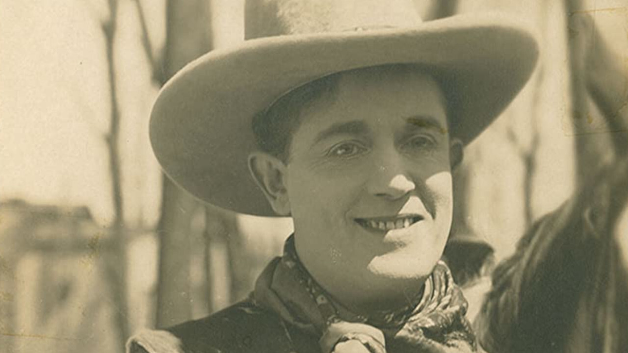 Sandy Burke of the U-Bar-U backdrop