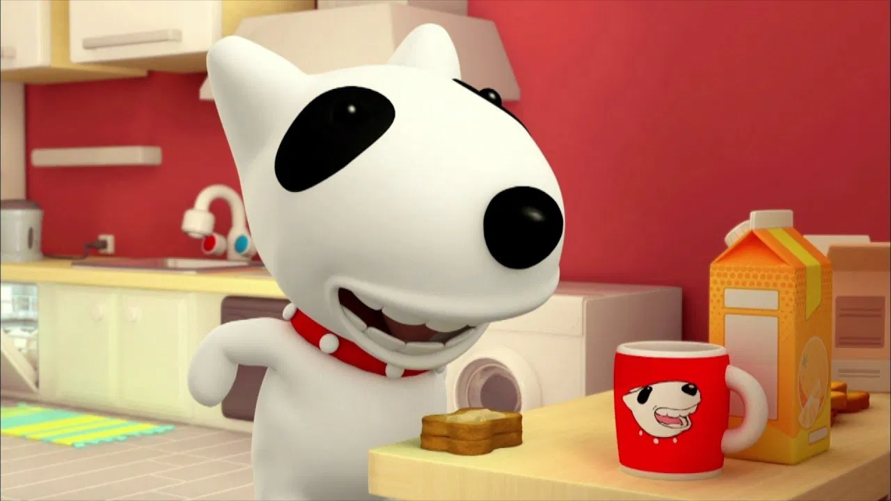 Monk, Little Dog backdrop