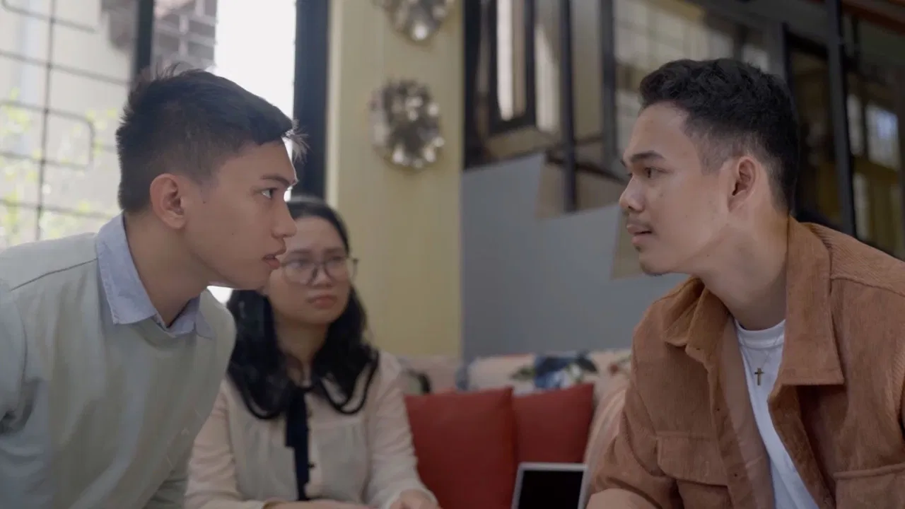 Kinda Gay, Just Kind Of, Hehe backdrop