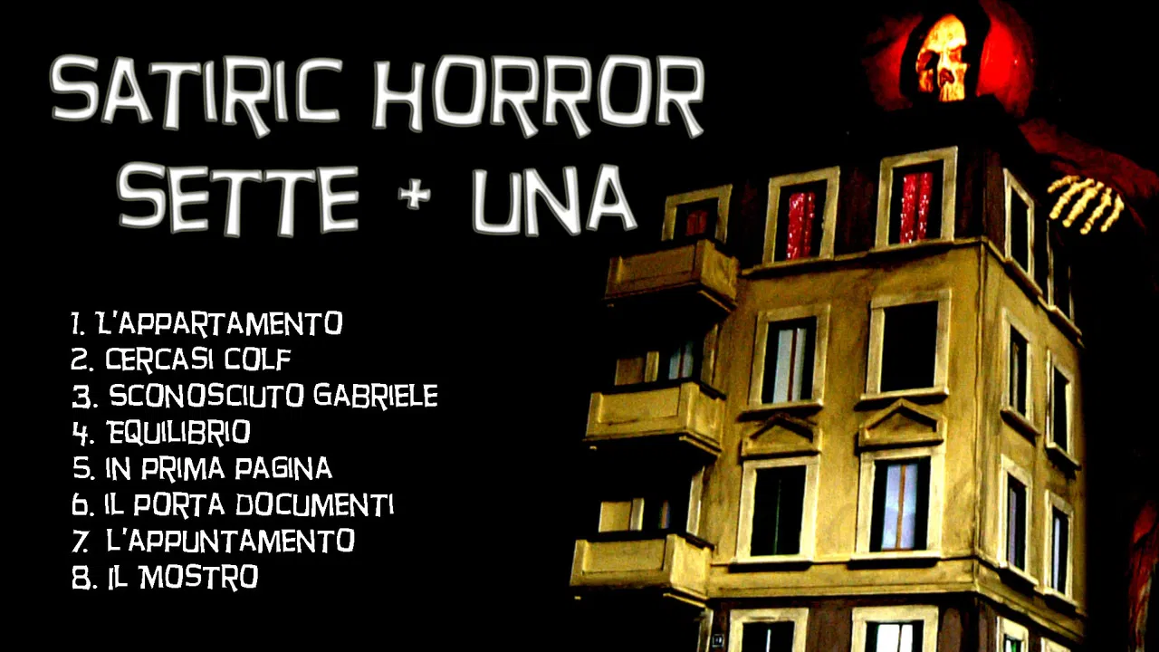 Satiric Horror Sette + Una backdrop