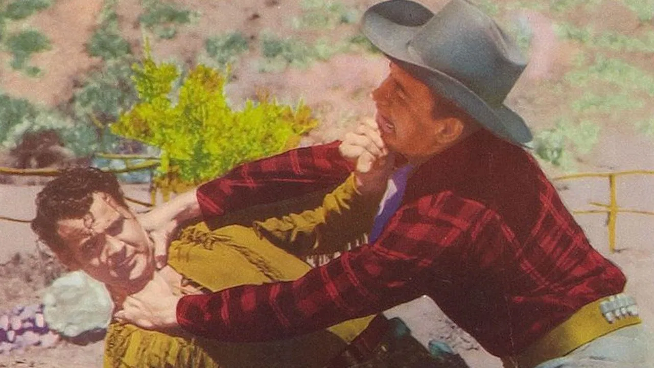 Sunset Carson Rides Again backdrop