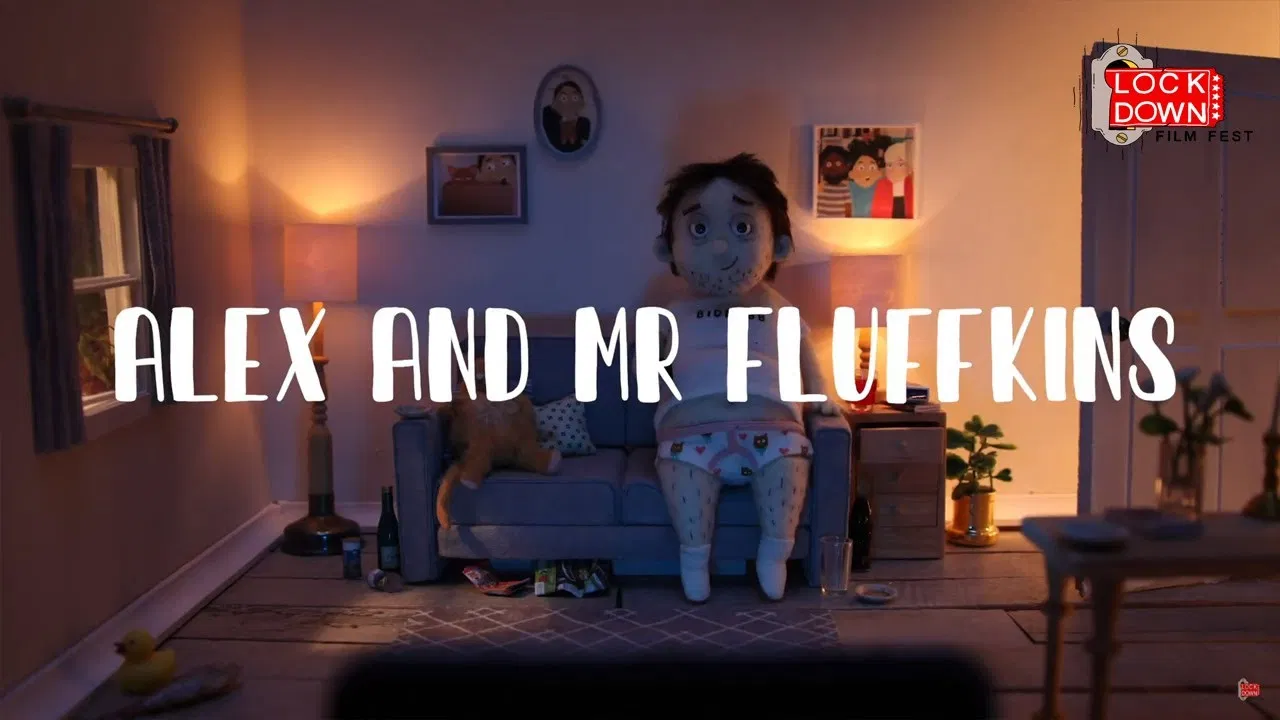 Alex and Mr Fluffkins backdrop
