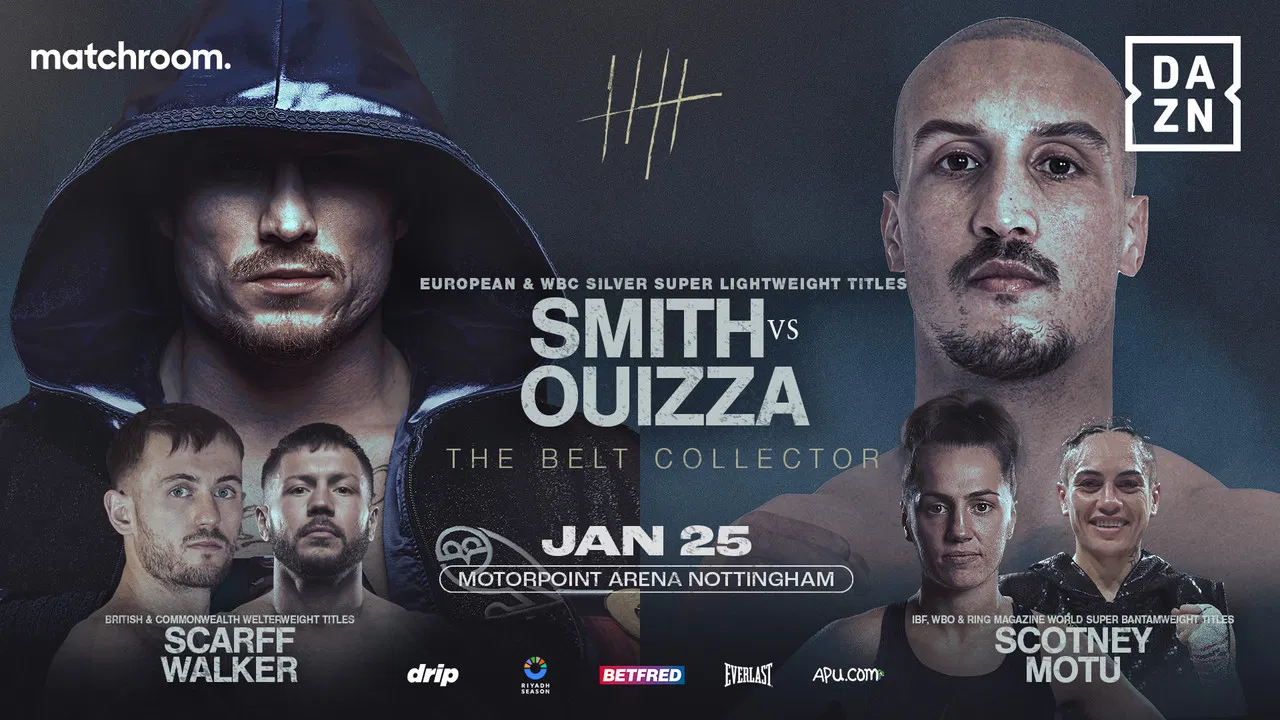 Dalton Smith vs. Walid Ouizza backdrop