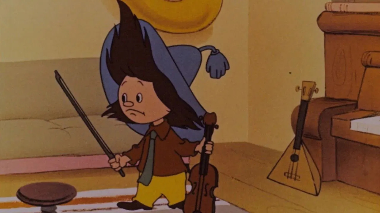 Neznaika at School backdrop