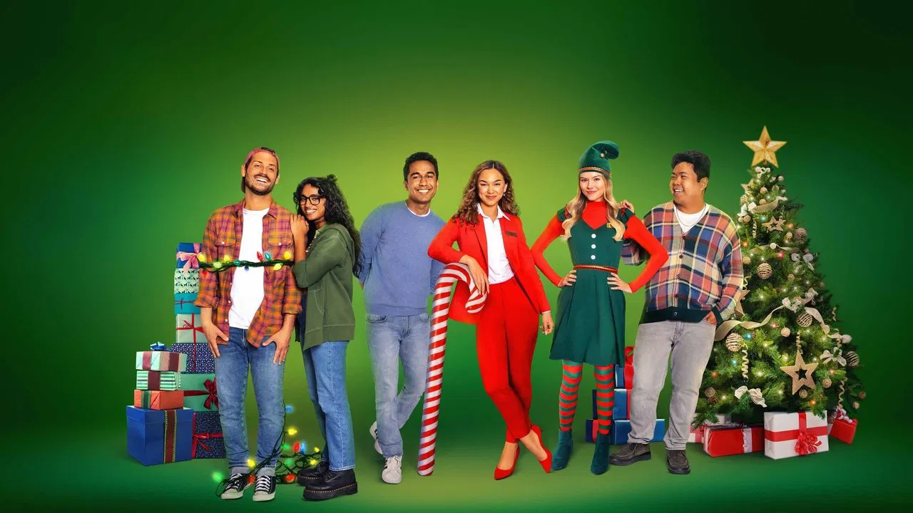 The Holiday Shift backdrop