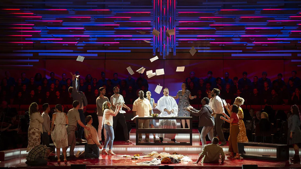 Leonard Bernstein Mass backdrop