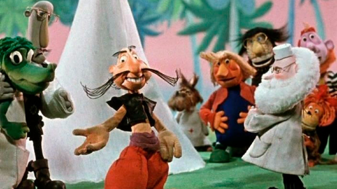 Aibolit and Barmaley backdrop